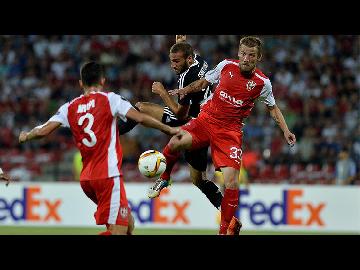 Tonight Skenderbeu versus Partizani Belgrade at Elbasan Arena